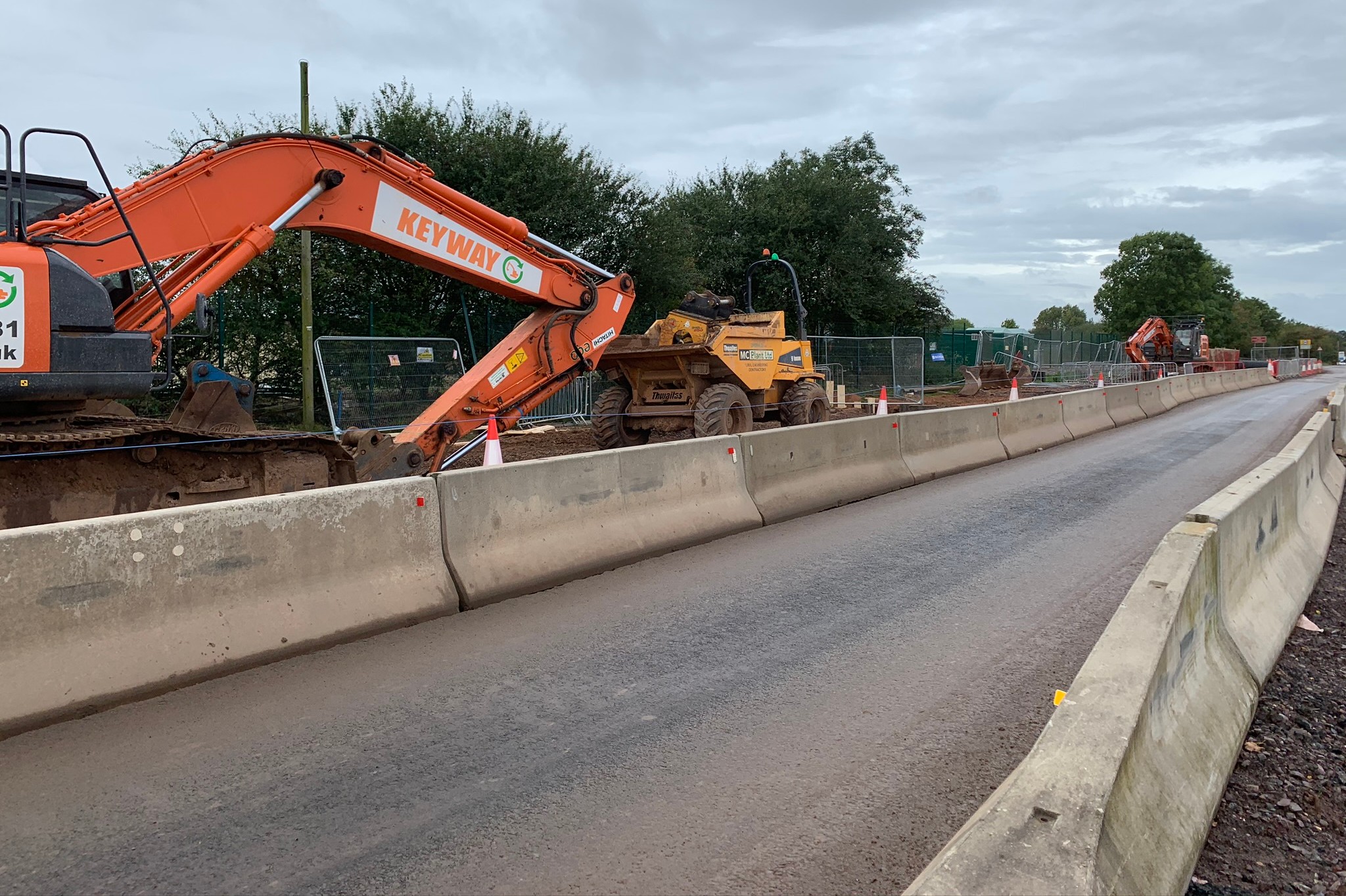 barriers in road