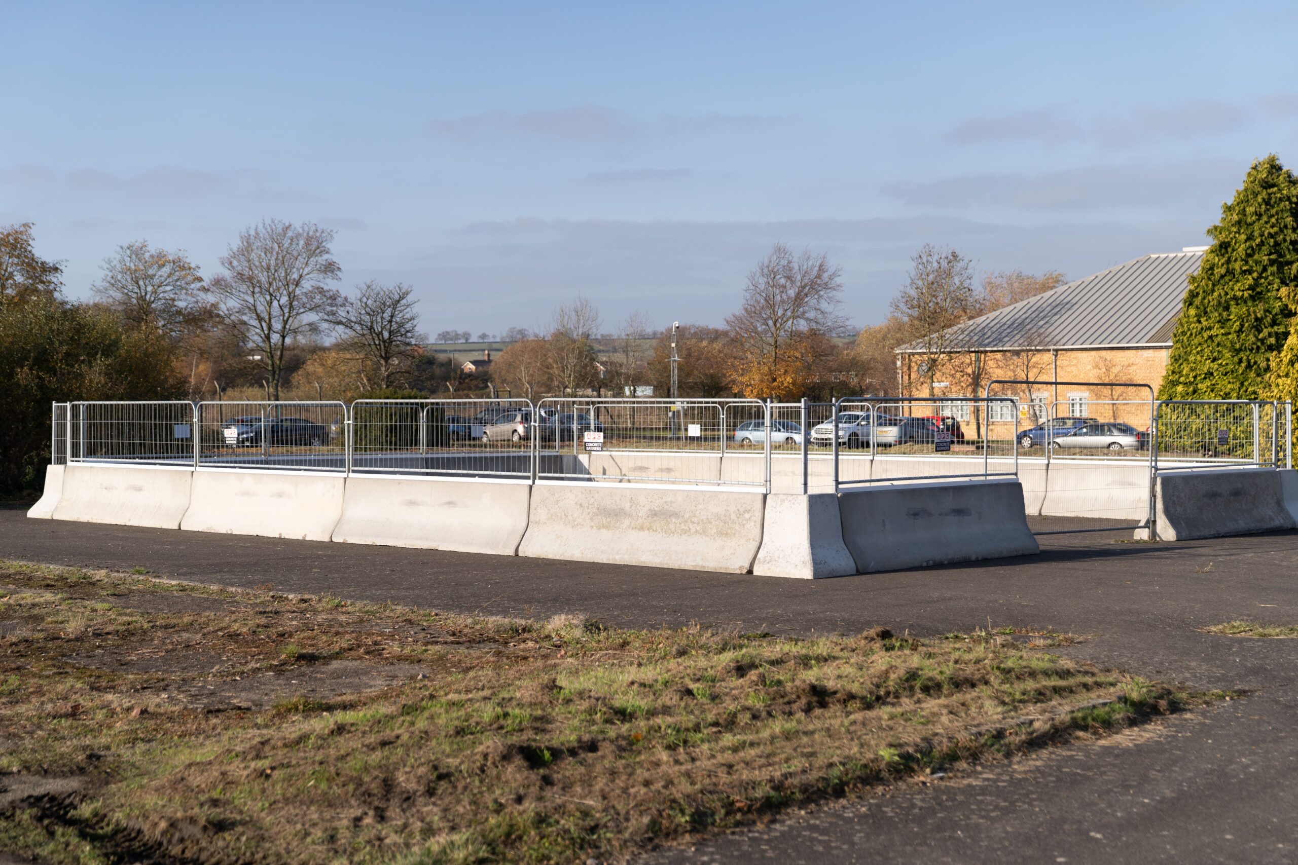 barriers with fence