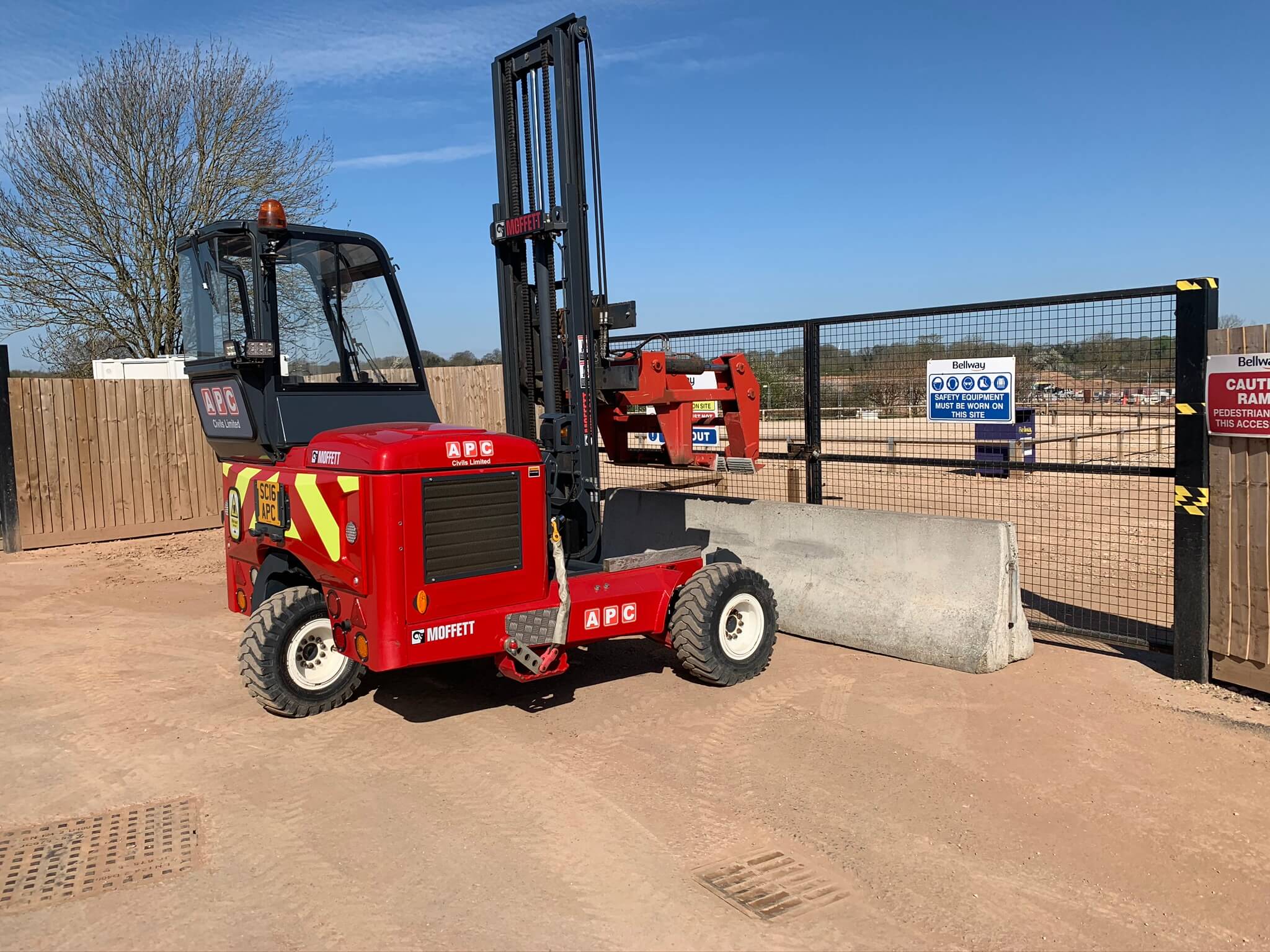 forklift lifting barrier