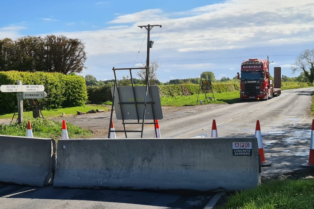 barrier blocking road