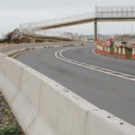 barriers along motorway