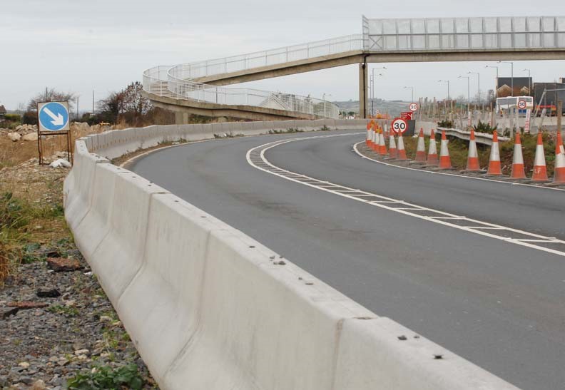 barriers along motorway