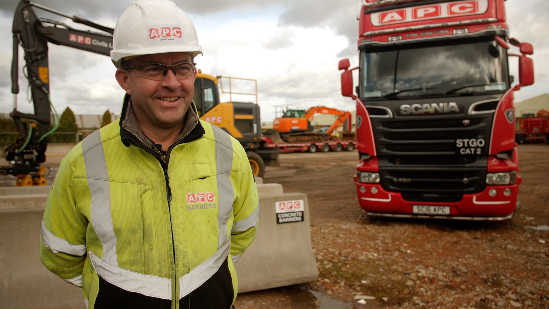 man standing in front of truck